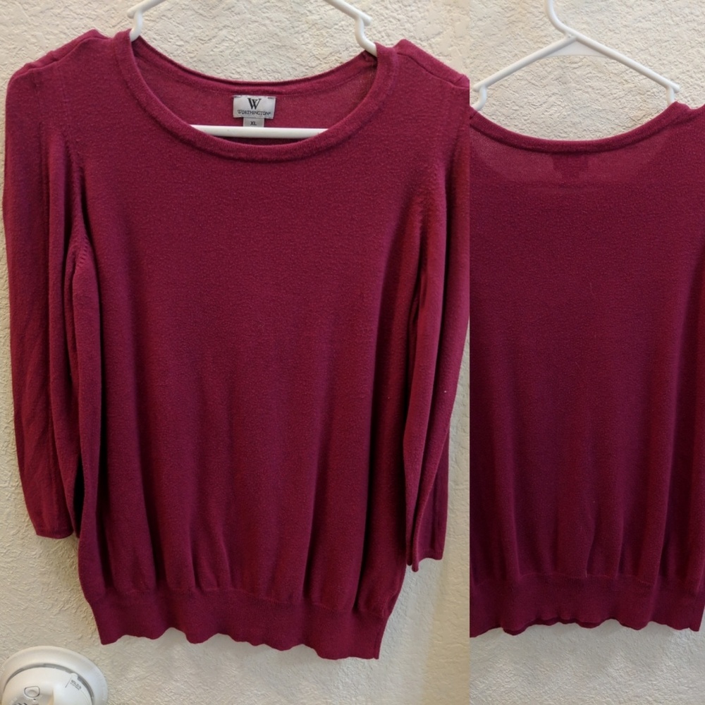 3/4 sleeve sweater